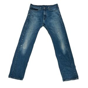 Levi’s 505 Regular Fit Straight Leg Distressed Jeans Size 33 x 32 Men’s